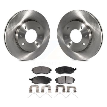 Front Brake Rotors & Semi-Metallic Pad Kit For Hyundai Elantra Sonata Kia Optima Magentis K8F-100376