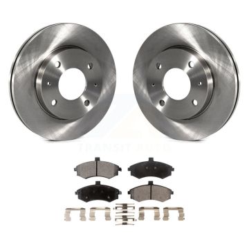 Front Disc Brake Rotors And Semi-Metallic Pads Kit For Hyundai Elantra K8F-100377