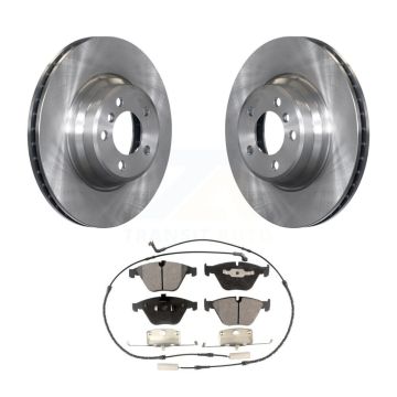 Front Disc Brake Rotor And Semi-Metallic Pad Kit For BMW 750i 750Li 745i 745Li 760Li 760i K8F-100382