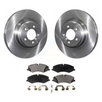 Front Brake Rotors & Semi-Metallic Pad Kit For 10-12 Land Rover Range Naturally Aspirated K8F-100490