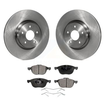 Front Brake Rotor & Semi-Metallic Pad Kit For 2014 Ford Transit Connect 104.8" wheel base K8F-100493