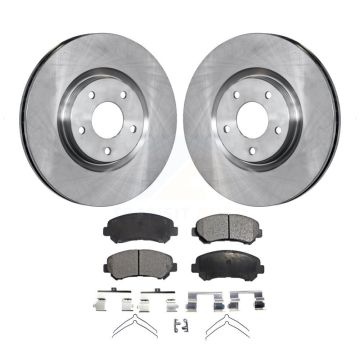 Front Disc Brake Rotors And Semi-Metallic Pads Kit For Nissan Sentra Juke K8F-100519