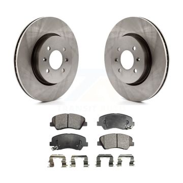 Front Disc Brake Rotors And Semi-Metallic Pads Kit For Kia Rio K8F-100599