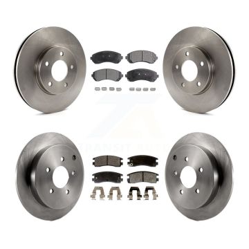 Front Rear Brake Rotor Semi-Metallic Pad Kit For Buick Rendezvous Pontiac Montana Venture K8F-100753