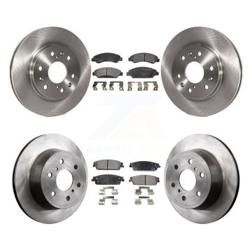Front Rear Brake Rotor & Semi-Metallic Pad Kit For Chevrolet Avalanche Cadillac GMC Tahoe K8F-100772