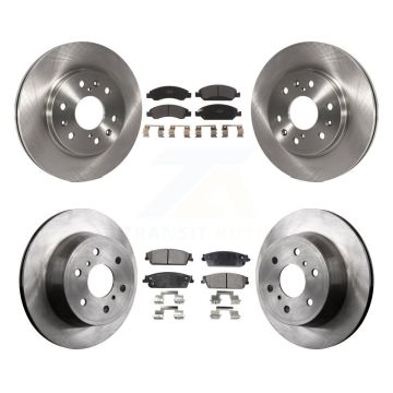 Front Rear Brake Rotor & Semi-Metallic Pad Kit For Chevrolet GMC Sierra 1500 Silverado XL K8F-100776