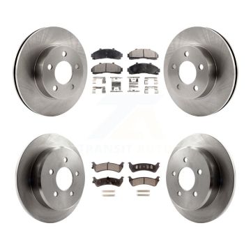 Front Rear Brake Rotor Semi-Metallic Pad Kit For Ford Ranger Explorer Mercury Mountaineer K8F-100841