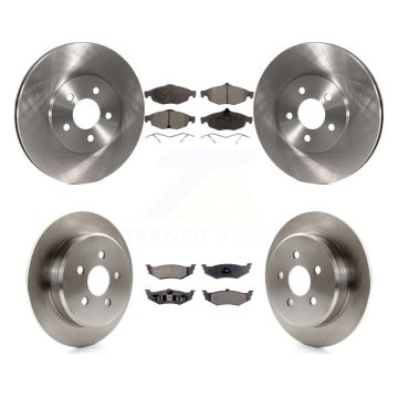 Front Rear Disc Brake Rotors And Semi-Metallic Pad Kit For Chrysler Sebring Dodge Stratus K8F-100926