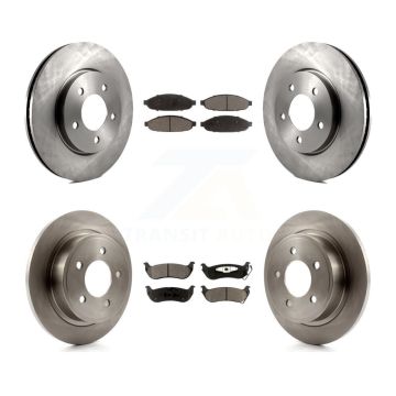 Front Rear Disc Brake Rotors And Semi-Metallic Pads Kit For 2004-2008 Chrysler Pacifica K8F-100953