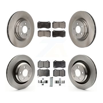 Front Rear Brake Rotors & Semi-Metallic Pad Kit For Dodge Charger Chrysler 300 Challenger K8F-100960