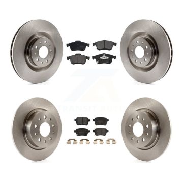 Front Rear Disc Brake Rotors And Semi-Metallic Pads Kit For 2014-2020 Fiat 500L K8F-100992