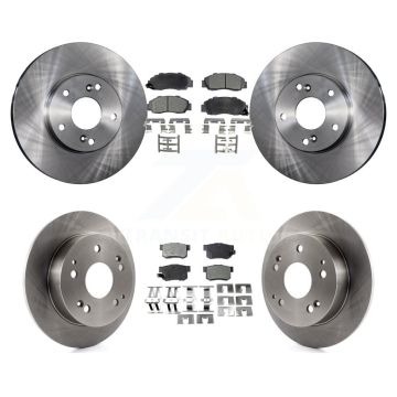 Front Rear Disc Brake Rotors And Semi-Metallic Pads Kit For 1998-2002 Honda Accord 3.0L K8F-101049