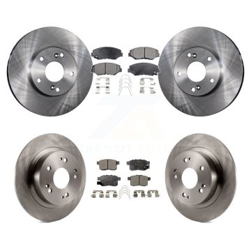 Front Rear Disc Brake Rotors And Semi-Metallic Pads Kit For Honda Accord K8F-101054