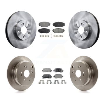 Front Rear Disc Brake Rotors And Semi-Metallic Pads Kit For 2002-2004 Honda Odyssey K8F-101077