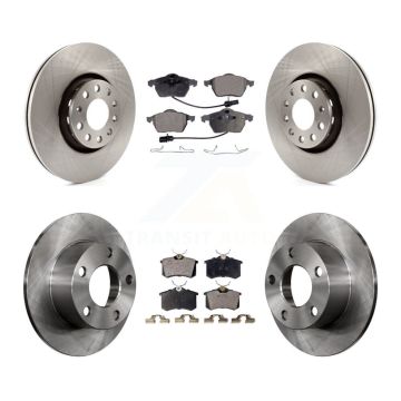 Front Rear Disc Brake Rotors And Semi-Metallic Pads Kit For Audi A6 K8F-101090
