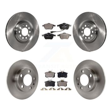 Front Rear Disc Brake Rotors And Semi-Metallic Pads Kit For 2000-2006 Audi TT K8F-101093