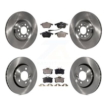 Front Rear Disc Brake Rotor And Semi-Metallic Pad Kit For Volkswagen Golf Audi TT Quattro K8F-101095