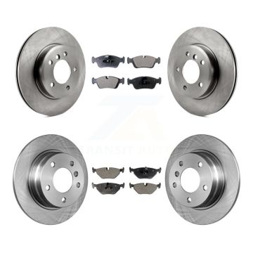 Front Rear Brake Rotors Semi-Metallic Pad Kit For BMW 328i With 280mm Diameter Rotor K8F-101102