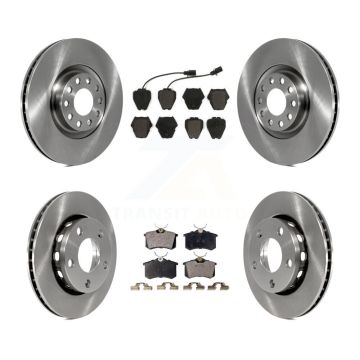 Front Rear Disc Brake Rotors And Semi-Metallic Pads Kit For 2000-2001 Audi S4 K8F-101109