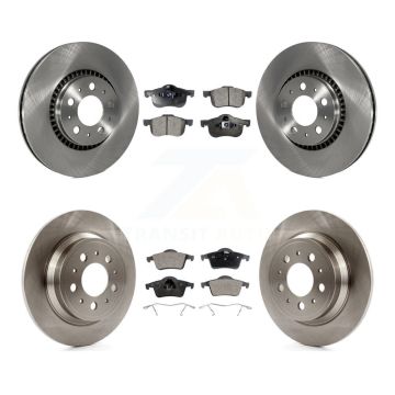 Front Rear Disc Brake Rotors And Semi-Metallic Pads Kit For Volvo S60 XC70 V70 S80 K8F-101111