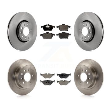 Front Rear Brake Rotor Semi-Metallic Pad Kit For Saab 9-5 With 308mm Diameter K8F-101113