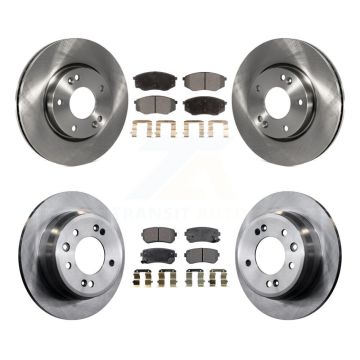 Front Rear Disc Brake Rotor And Semi-Metallic Pad Kit For Hyundai Tucson Kia Sportage FWD K8F-101128