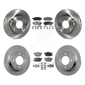 Front Rear Disc Brake Rotors And Semi-Metallic Pads Kit For Hyundai Elantra K8F-101141