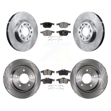 Front Rear Disc Brake Rotors And Semi-Metallic Pads Kit For Mazda 3 Sport K8F-101180