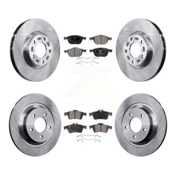 Front Rear Disc Brake Rotors And Semi-Metallic Pads Kit For Mazda 5 K8F-101181