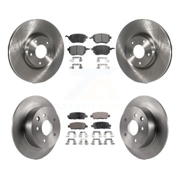 Front Rear Disc Brake Rotors And Semi-Metallic Pads Kit For Nissan Altima Maxima K8F-101189