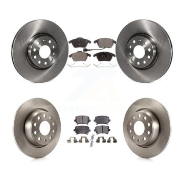 Front Rear Brake Rotor Semi-Metallic Pad Kit For Volkswagen CC GTI Passat Audi A3 Quattro K8F-101217