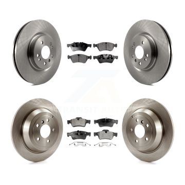 Front Rear Brake Rotor And Semi-Metallic Pad Kit For Mercedes-Benz ML350 ML320 ML500 R320 K8F-101232