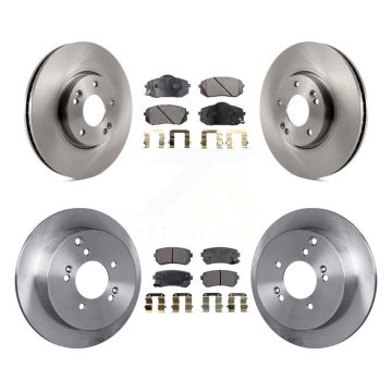 Front Rear Disc Brake Rotors And Semi-Metallic Pads Kit For Hyundai Tucson Kia Sportage K8F-101241