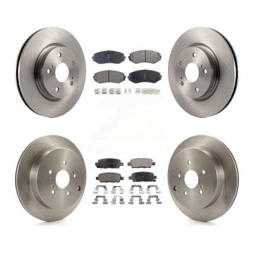 Front Rear Disc Brake Rotors And Semi-Metallic Pads Kit For 2009-2013 Suzuki Grand Vitara K8F-101281