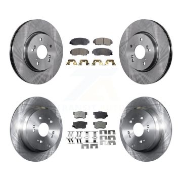 Front Rear Disc Brake Rotors And Semi-Metallic Pads Kit For Acura RDX K8F-101285