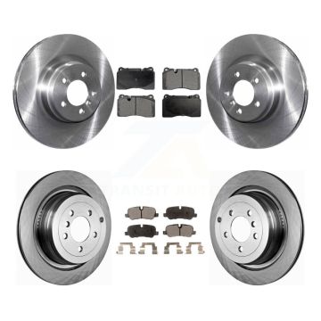 Front Rear Brake Rotors Semi-Metallic Pad Kit For 2006-2009 Land Rover Range Supercharged K8F-101298