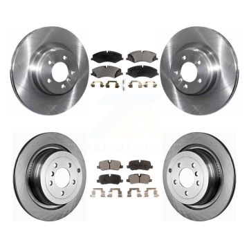 Front Rear Brake Rotor And Semi-Metallic Pad Kit For Land Rover Range Naturally Aspirated K8F-101299