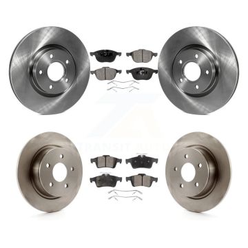 Front Rear Disc Brake Rotors And Semi-Metallic Pads Kit For Ford Escape C-Max K8F-101319