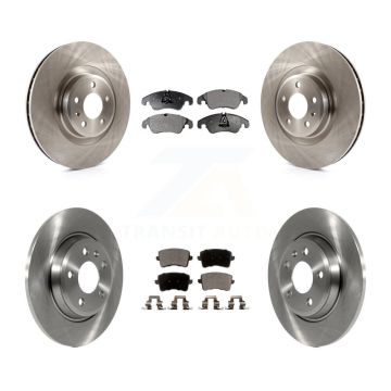 Front Rear Brake Rotors Semi-Metallic Pad Kit For Audi Q5 With 345mm Diameter Rotor K8F-101364