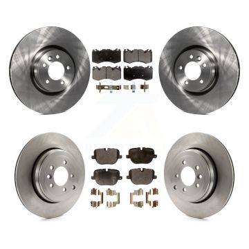 Front Rear Disc Brake Rotor Semi-Metallic Pad Kit For Land Rover Range Sport Supercharged K8F-101423