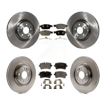 Front Rear Disc Brake Rotors And Semi-Metallic Pads Kit For Audi A6 Quattro A7 K8F-101426