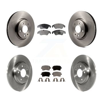 Front Rear Disc Brake Rotors And Semi-Metallic Pads Kit For Audi Q5 A4 Quattro A5 allroad K8F-101427