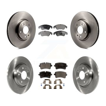 Front Rear Brake Rotors Semi-Metallic Pad Kit For Audi A6 With 320mm Diameter Rotor K8F-101428