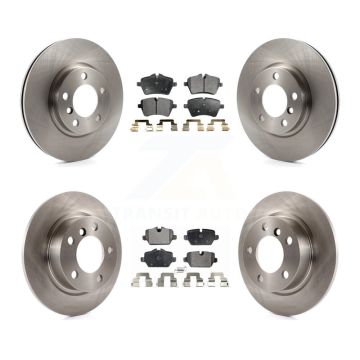 Front Rear Disc Brake Rotors And Semi-Metallic Pad Kit For Mini Cooper Countryman Paceman K8F-101434
