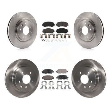 Front Rear Disc Brake Rotors And Semi-Metallic Pads Kit For Nissan Rogue Sport Qashqai K8F-101474
