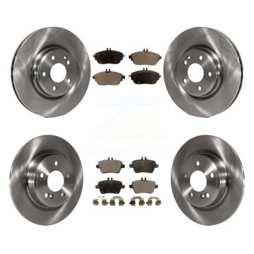 Front Rear Brake Rotors Semi-Metallic Pad Kit For Mercedes-Benz GLA250 CLA250 B250 QX30 B K8F-101475