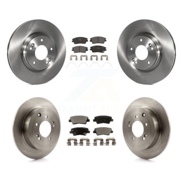Front Rear Disc Brake Rotors And Semi-Metallic Pads Kit For Hyundai Tucson Kia Sportage K8F-101484