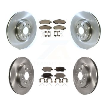 Front Rear Disc Brake Rotors And Semi-Metallic Pad Kit For Cadillac XT5 Buick Enclave XT6 K8F-101496