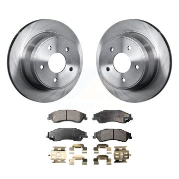Rear Brake Rotors & Semi-Metallic Pad Kit For Chevrolet GMC Blazer S10 Jimmy Sonoma Isuzu K8F-101502