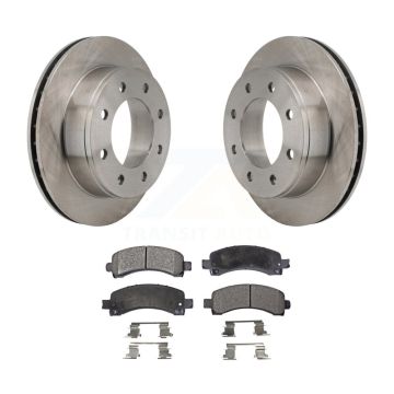 Rear Disc Brake Rotors & Semi-Metallic Pad Kit For Chevrolet GMC Express 2500 Savana 3500 K8F-101510